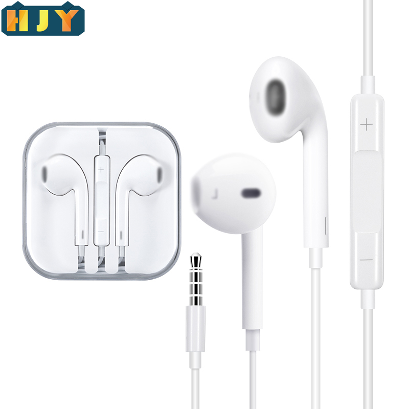 【wholesale prices】In Ear Earphone 3.5mm Wired Earphones for IOS  with Mic Earbuds  Stereo Noise Isolating Wired Earphone for Android