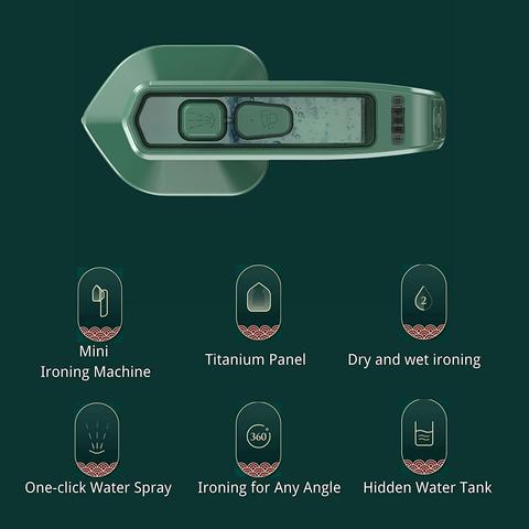 【Merry Christmas】Handheld Portable Garment Ironing Machine Steam Household Upgrade Small Electric Iron Travel Ironing Machine Mini Iron