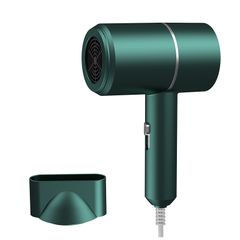 【New arrival】Hot Selling Hair Dryer High-power Blue Light Constant Temperature Negative Ion Ultra-quiet Hot And Cold Wind Hair Dryer Green as picture