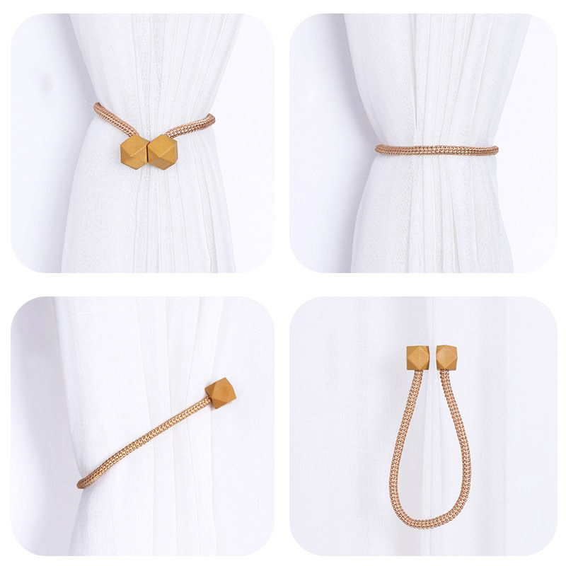 Magnetic Curtain Buckle Holder Curtain Tieback Hanging Multifaceted Ball Buckle Tie Back Curtain Straps Home Decoration