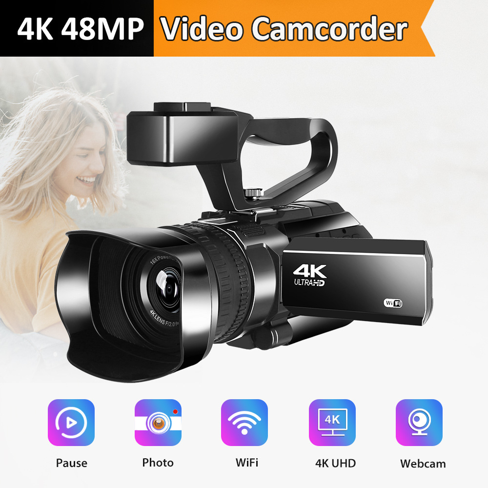 New handheld HD digital camera 4K conference video recorder short video camera DV