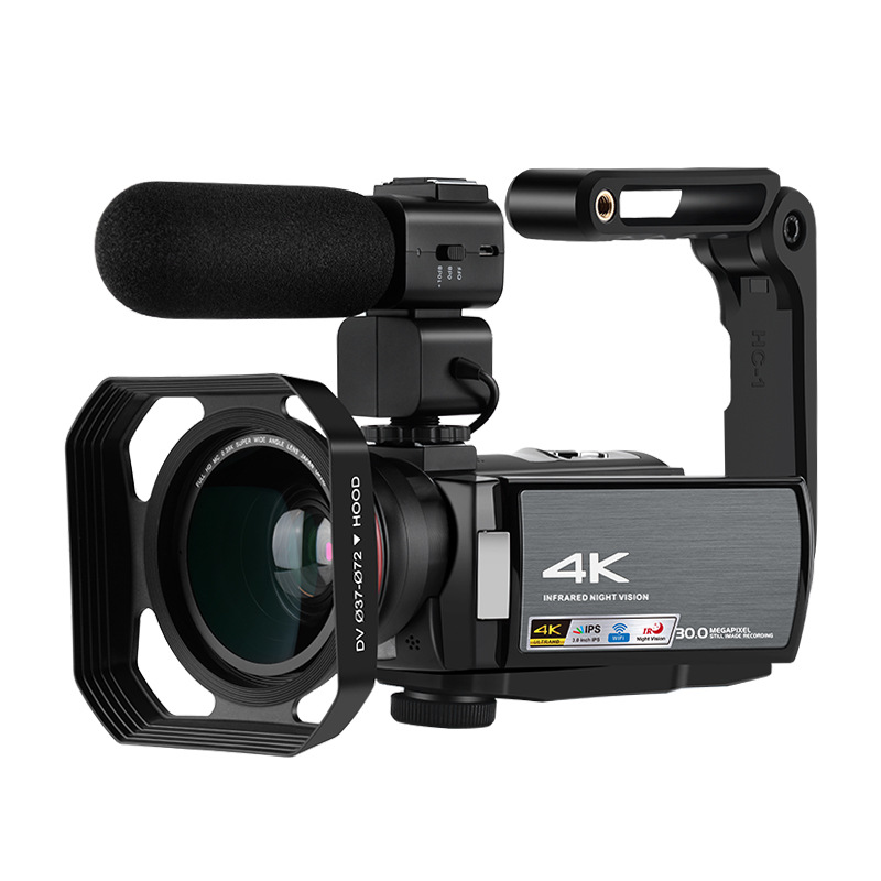 4K digital camera night vision digital camera Wi Fi HD Camera DV external microphone wide-angle mirror
