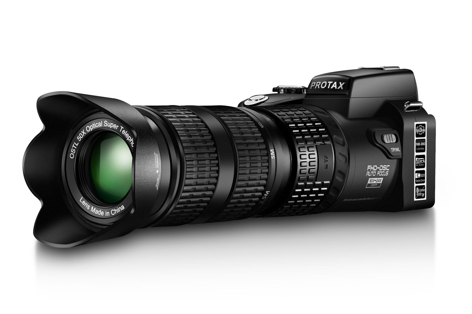 HD telephoto monitoring real-time live digital camera sends 3 lenses to switch HD at will