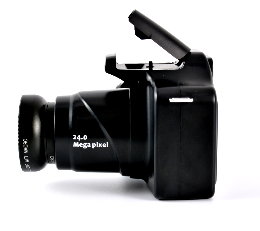 The new high-definition long focus rechargeable SLR camera has an external wide-angle lens of 18 times