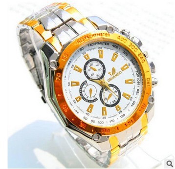Fashion men's steel band Watch Orlando business men's alloy watch
