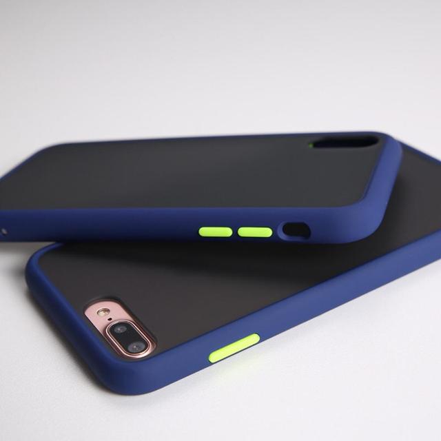 Samsung Cover Frame Transparent Matte phone case For Samsung Galaxy Note 8 9 10 S8 S9 S10 S10E A7 Prime A30 A9 2018 S20Plus NOTE20 Cover Case