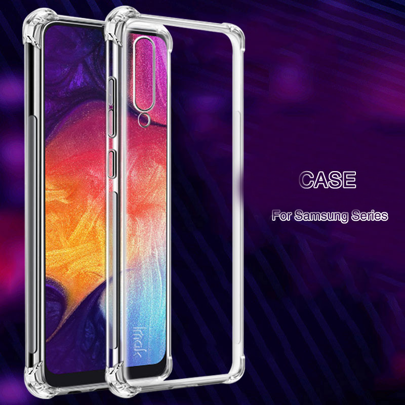 Shockproof Phone Case For Samsung  A50 A51 A70 A71 M10 M20 A30 S9 S7 Clear Silicone Case Back Cover