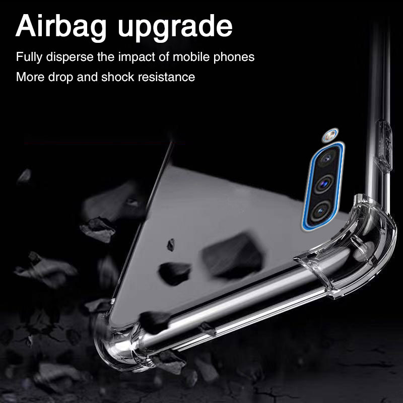Shockproof Phone Case For Samsung  A50 A51 A70 A71 M10 M20 A30 S9 S7 Clear Silicone Case Back Cover