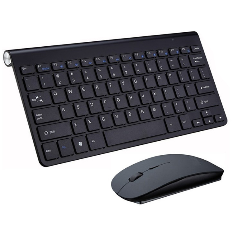 2.4G Wireless Keyboard and Mouse Protable Mini Keyboard Mouse Set for Notebook Laptop Desktop PC Computer Smart TV PS4