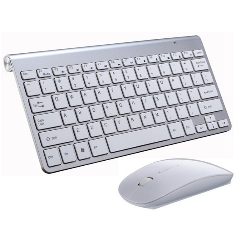 2.4G Wireless Keyboard and Mouse Protable Mini Keyboard Mouse Set for Notebook Laptop Desktop PC Computer Smart TV PS4