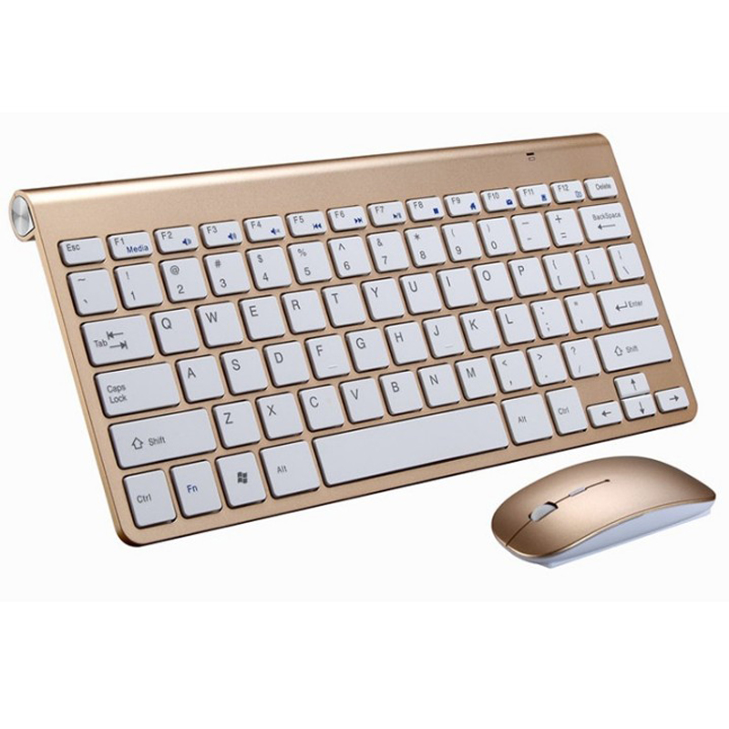 2.4G Wireless Keyboard and Mouse Protable Mini Keyboard Mouse Set for Notebook Laptop Desktop PC Computer Smart TV PS4