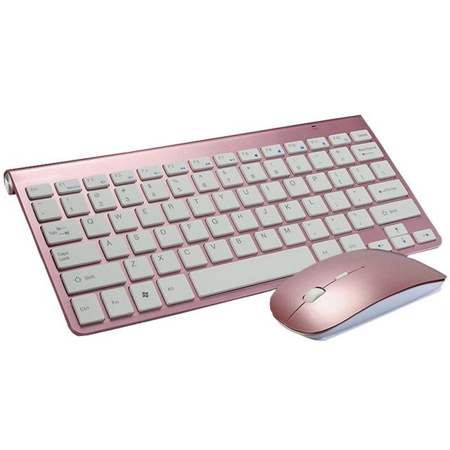 2.4G Wireless Keyboard and Mouse Protable Mini Keyboard Mouse Set for Notebook Laptop Desktop PC Computer Smart TV PS4