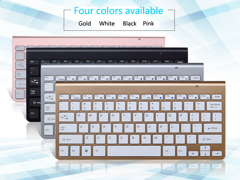 2.4G Wireless Keyboard and Mouse Protable Mini Keyboard Mouse Set for Notebook Laptop Desktop PC Computer Smart TV PS4