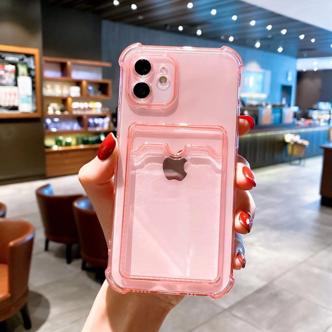 Phone Case For iPhone 11 12 13 Mini case For iphone 11 Pro X XS Max XR 7 8 Plus SE Case Cover Soft Silicone Wallet Card Holder