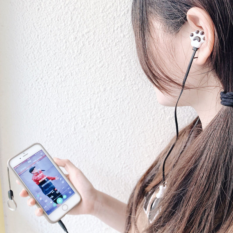 Earphones Cute Earphones Phone Earphones with Voice Tube Music Earphones Earphones for Huawei OPPO VIVO Samsung Iphone