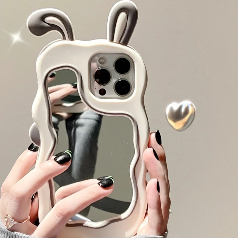 Phone Case For iPhone 11 12 Case Silicone Soft Cover For iPhone X XS Max XR 8 7 6s Plus Back Cover Rabbit Ear