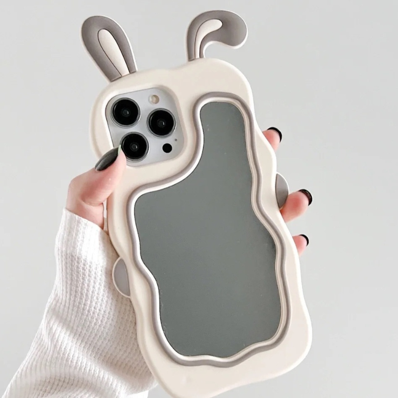 Phone Case For iPhone 11 12 Case Silicone Soft Cover For iPhone X XS Max XR 8 7 6s Plus Back Cover Rabbit Ear