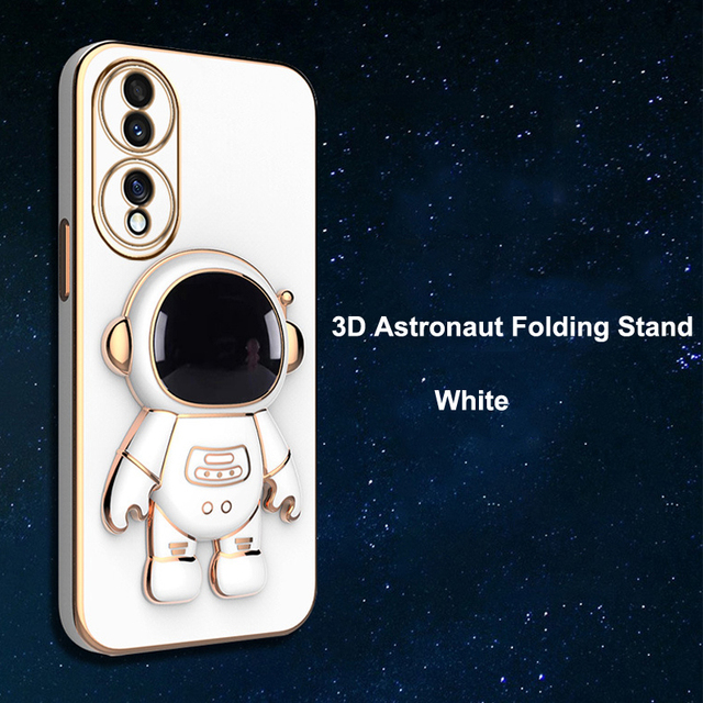 Space Holder Case for Iphone 11 12 13 14 Huawei P50 P40 P30 P20 Pro Lite Honor 70 X8 X9 X7 Nova 10 9 8 Enjoy 50 Cover Plated Astronaut Stand Shell