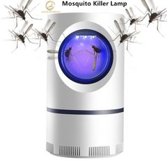 Harambee 2022 Ultraviolet Mosquito Killer Lamp USB Night Light LED Insect Trap Radiationless Mosquito Repellent Room Living Room Outdoor Bedroom Study UV Electric Mosquito Killer L White 11*11*7.5cm