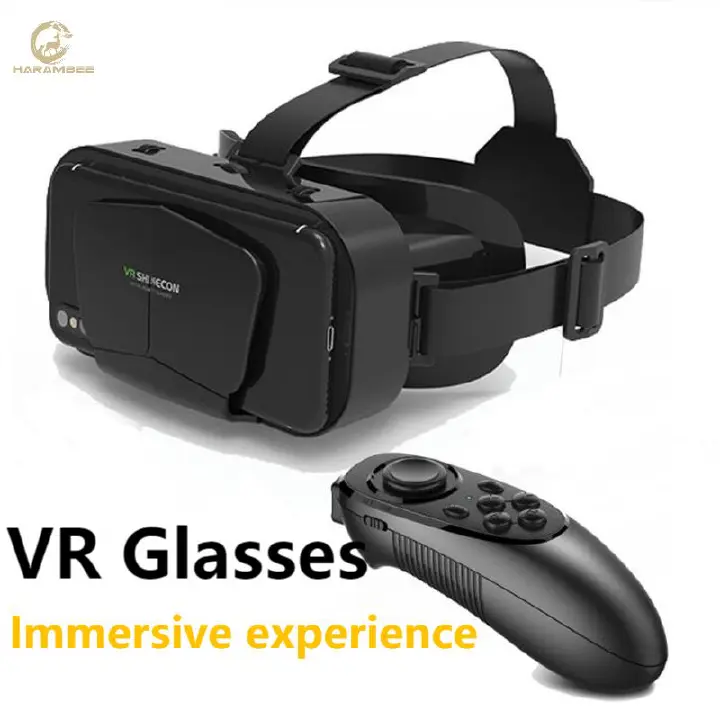 IMAX G10 Giant 3D Virtual Reality Goggles VR Glasses Google Phone Goggles with 4.7-7" Screen Matching Joystick