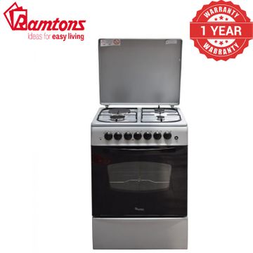 Ramtons RF/406 - 3G + 1E 60X60 Cooker - Silver Cooker With Oven Gas ...