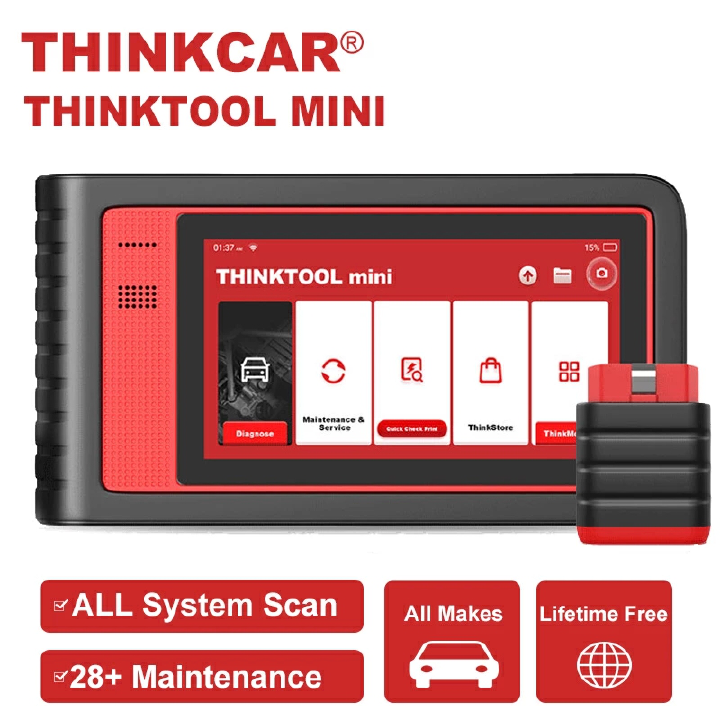 Thinkcar thinktool mini obd2 car scanner automotive whole system dpf a/f 28 reset obd 2 code reader diagnostic tool free update