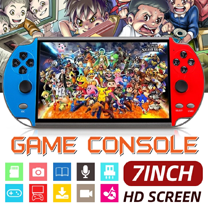 X12 Plus Video Game Console Player Handheld Gaming 8GB Handheld Double Joystick Game Controller Retro PSP Game MP3 Video Player