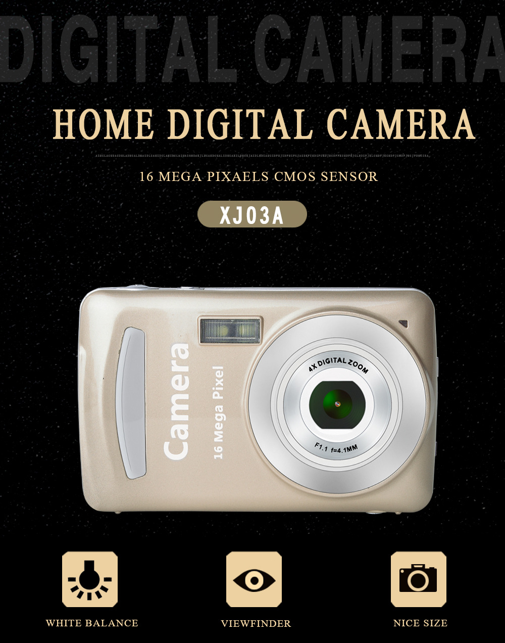 Digital Cameras Video camera16 megapixel home digital camera children's camera gift