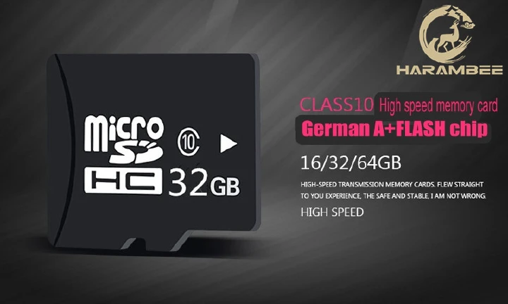 Memory Card Digital  High Speed C10-3.0 Storage Card Camera Phone Storage Card Micro 64G Black