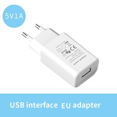 Harambee Quality EU Adapter DC 5V 1A USB Interface Convenient Travel Phone Charging Head Fireproof Durable Lithe Black White Charge Plug White normal