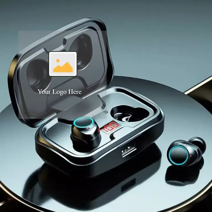 Wireless Earphones Bluetooth Earpods &  Earphones Waterproof, Noise Cancelling, Microphone, LED Display