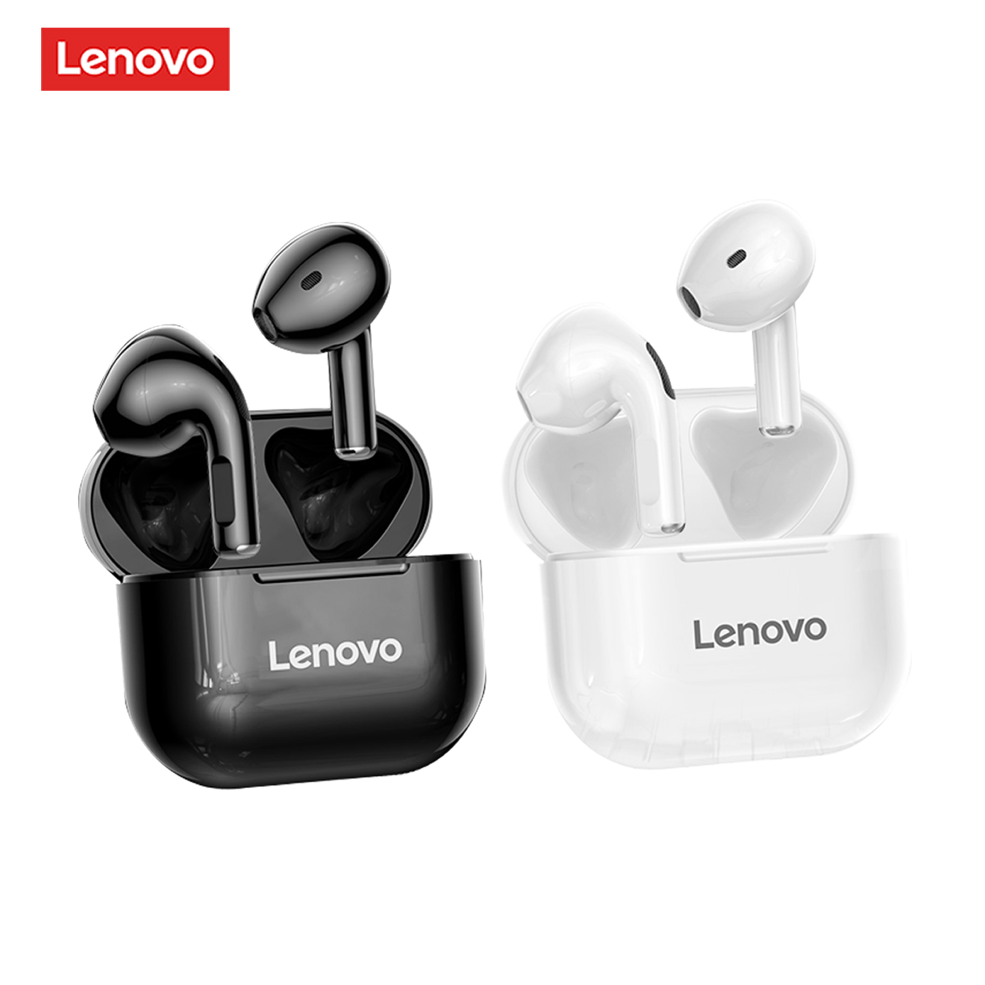 Lenovo LP40 TWS Wireless Earphone Bluetooth 5.0 Dual Stereo Noise Reduction Bass Touch Control Long Standby Earbud