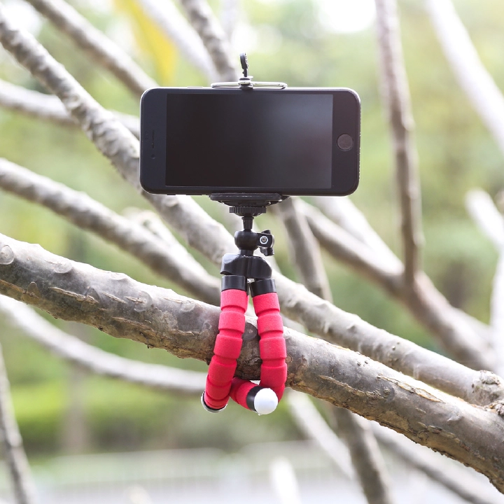 Smartphone Stabilizer Mobile Phone Tripod Elastic Sponge Mini Tripod Mini Camera Tripod Phone Holder Clip
