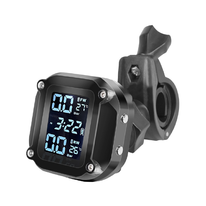 TPMS Engine Tire Pressure Monitoring System Tire Temperature Alert with 2 External Sensors