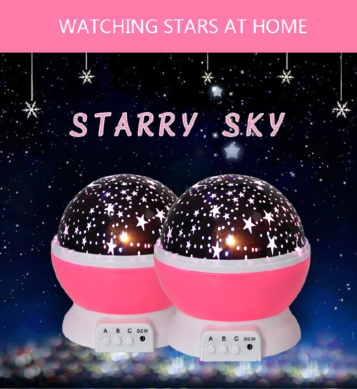 Novelty Luminous Toy Romance Starry Sky LED Night Light Projector Battery USB Night Light Lighting Party atmosphere enhancing lights