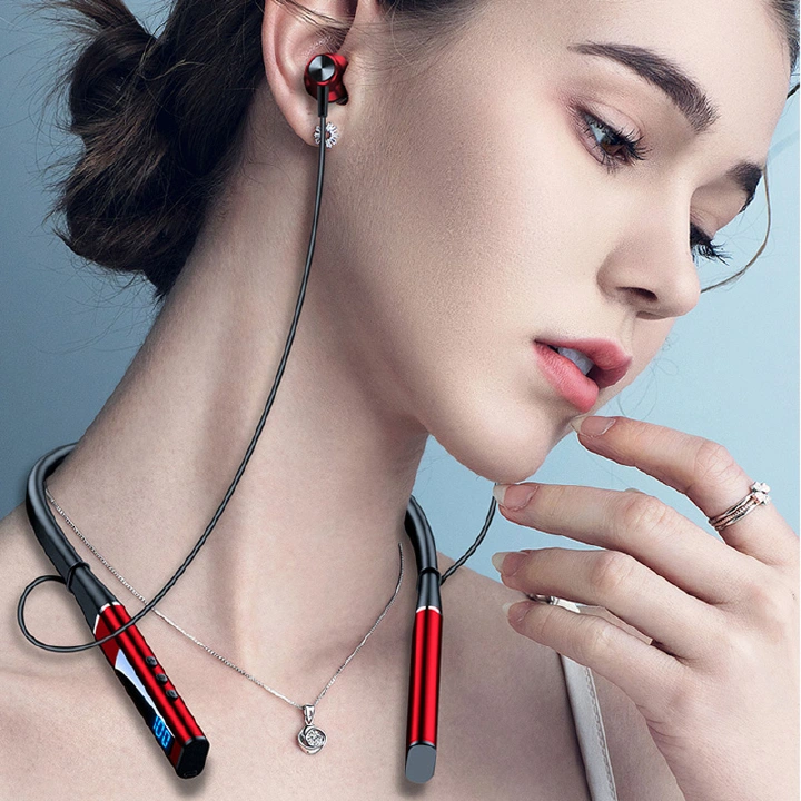 TWS 100 hours Wireless Earphone Bluetooth Magnetic Neckband Headphone IPX5 Waterproof Sport Headset Noise Cancelling Micophone