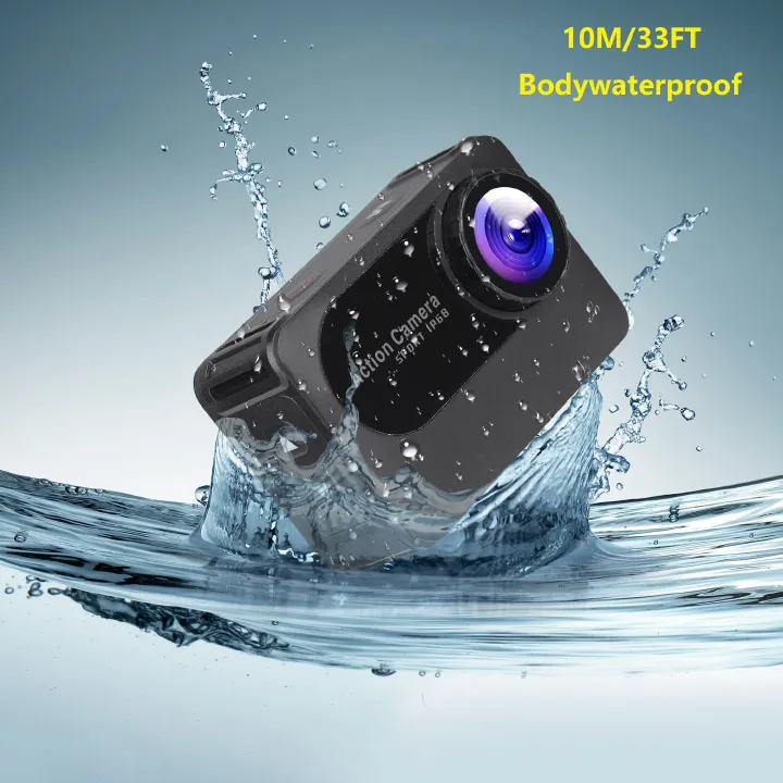4K Ultra HD WiFi Action Camera Sport Camera 2.0 Inch Screen 10M 150D Underwater Body Waterproof Camera Helmet Video Recording