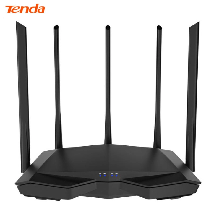 Tenda AC7 Wireless Wifi Router 5G dual-band 11AC 2.4Ghz 5Ghz 5 antenna 1*WAN+3*LAN ports Smart APP Manage Wi-Fi Repeater