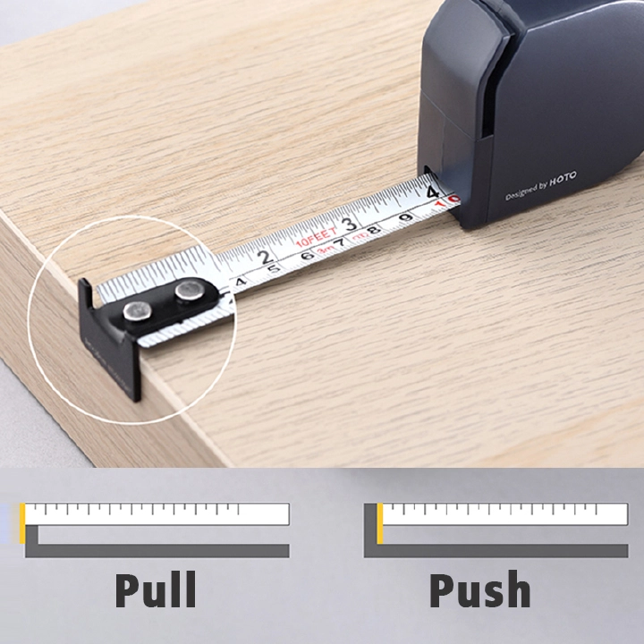 3m Tape Measure Self-locking Steel Tape Portable Woodworking Measure Gauging Tool Retractable High Precision Ruler