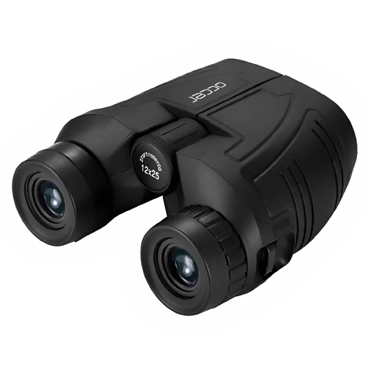 12x25 Compact Binoculars with Clear Low Light Vision, Large Eyepiece Waterproof Binocular for Adults Kids, Easy Focus Binoculars for Outdoor Travel