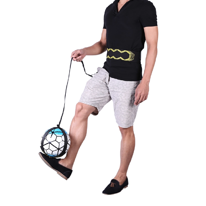 Football Kick Trainer Adjustable Soccer Ball Training Equipment Soccer Trainer Solo Practice Elastic Belt Sports Assistance