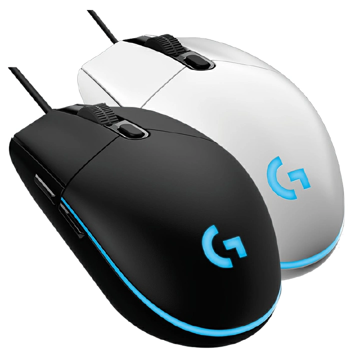 Logitech G102 Wired Gaming Mouse Backlit Mechanical Side Button Flare Mouse Macro Laptop USB Home