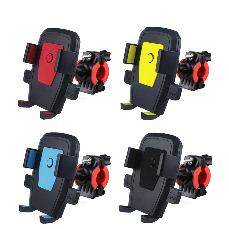 Motorcycle Bicycle Phone Holder Stand Auto Lock Moto Mobile Phone Holder Motor Bike Handlebar Clip Stand GPS Mount Bracket