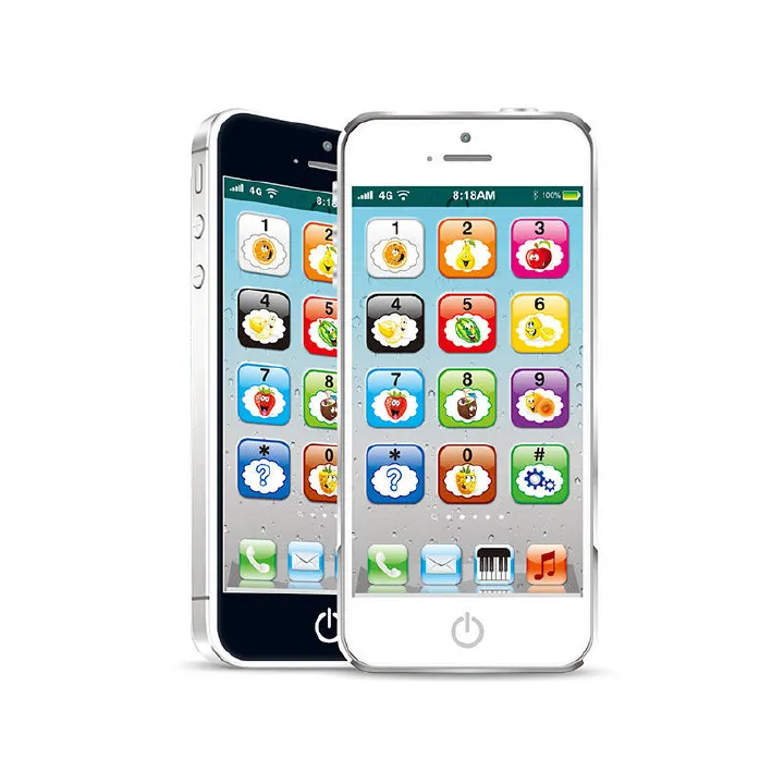 Multifunctional children's mobile phone toy English early education charging touch screen learning mobile phone toy with music l