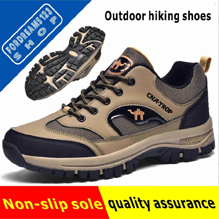 Men's outdoor plus size hiking shoes, cross-country hiking sneakers, high-top casual, men's shoes trend，sneakers