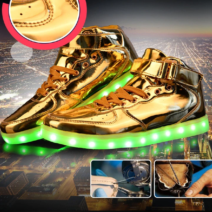 Ghost Walking Shoes USB Charging LED Lights Shoes Men and Women Fluorescent Luminous,Luminous Shoes Men Women LED Lights USB Charge Glowing Shoes