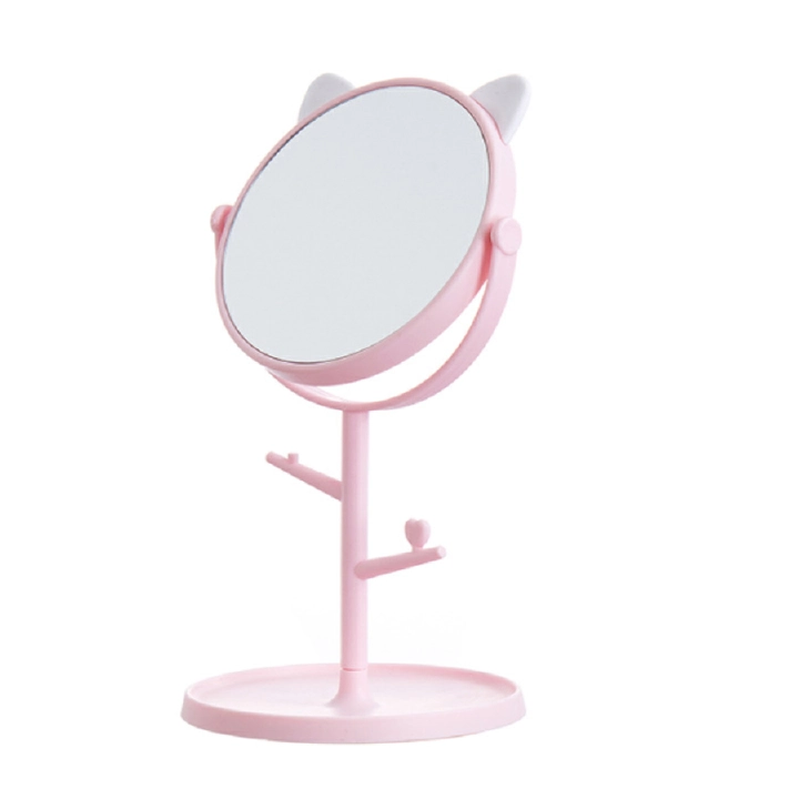 HD Makeup Mirror, Desktop Simple Dressing Mirror, Square Princess Mirror, Simple Folding Portable Makeup Mirror