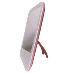 Flat Vanity Mirror With Light Fill Light, USB Charging Small Square Mirror, Portable Vanity Mirror, Led Vanity Mirror Pink one size