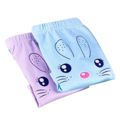 2Pcs/lot Girls Underwear Cotton Panties For Kids Short Briefs Cartoon Children Underpants 2-10 Yrs,Random Color As shown XL
