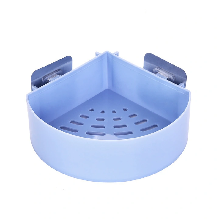 Triangular Storage Basket Non-Marking Plastic Wall-Mounted Storage Basket, Toilet Storage Rack,Kitchen Storage Rack,Kitchen Organizer Corner Shelf